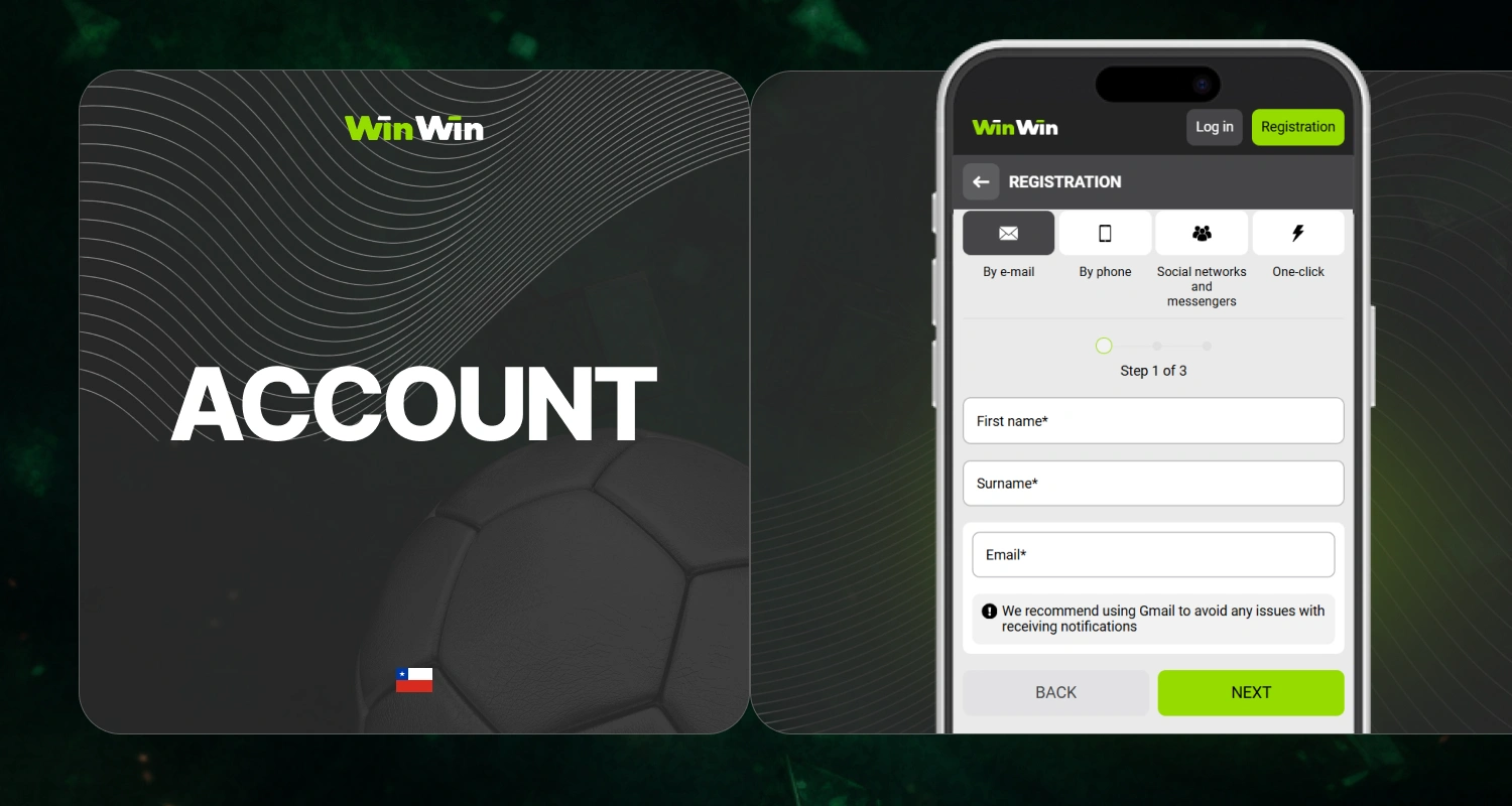 WinWin Chile: Sports betting (football, basketball, volleyball), casino games, Crash games, account information