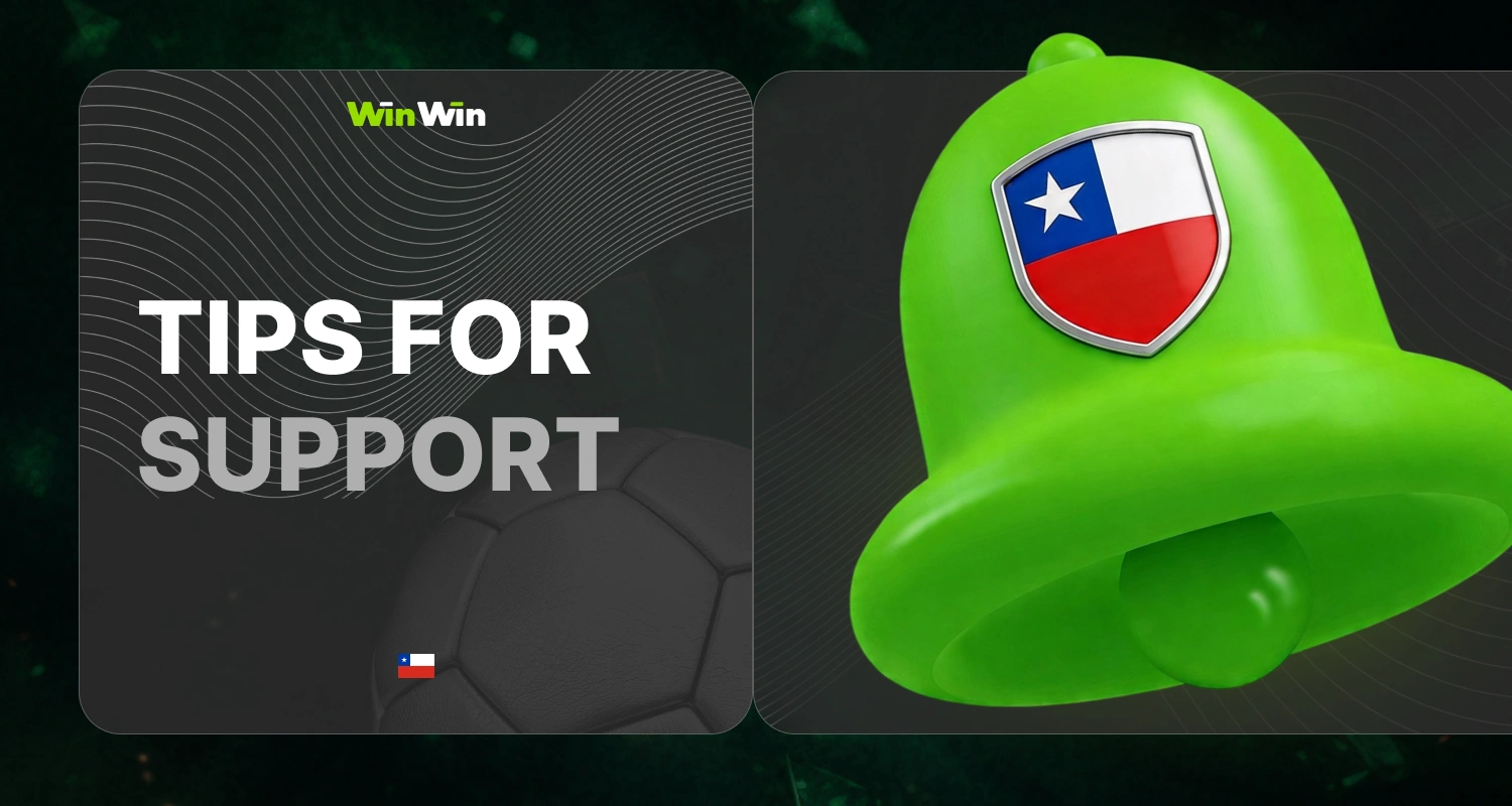 WinWin Chile Support Service: sports betting (football, basketball, volleyball), casino games, Crash games, tips on how to contact support