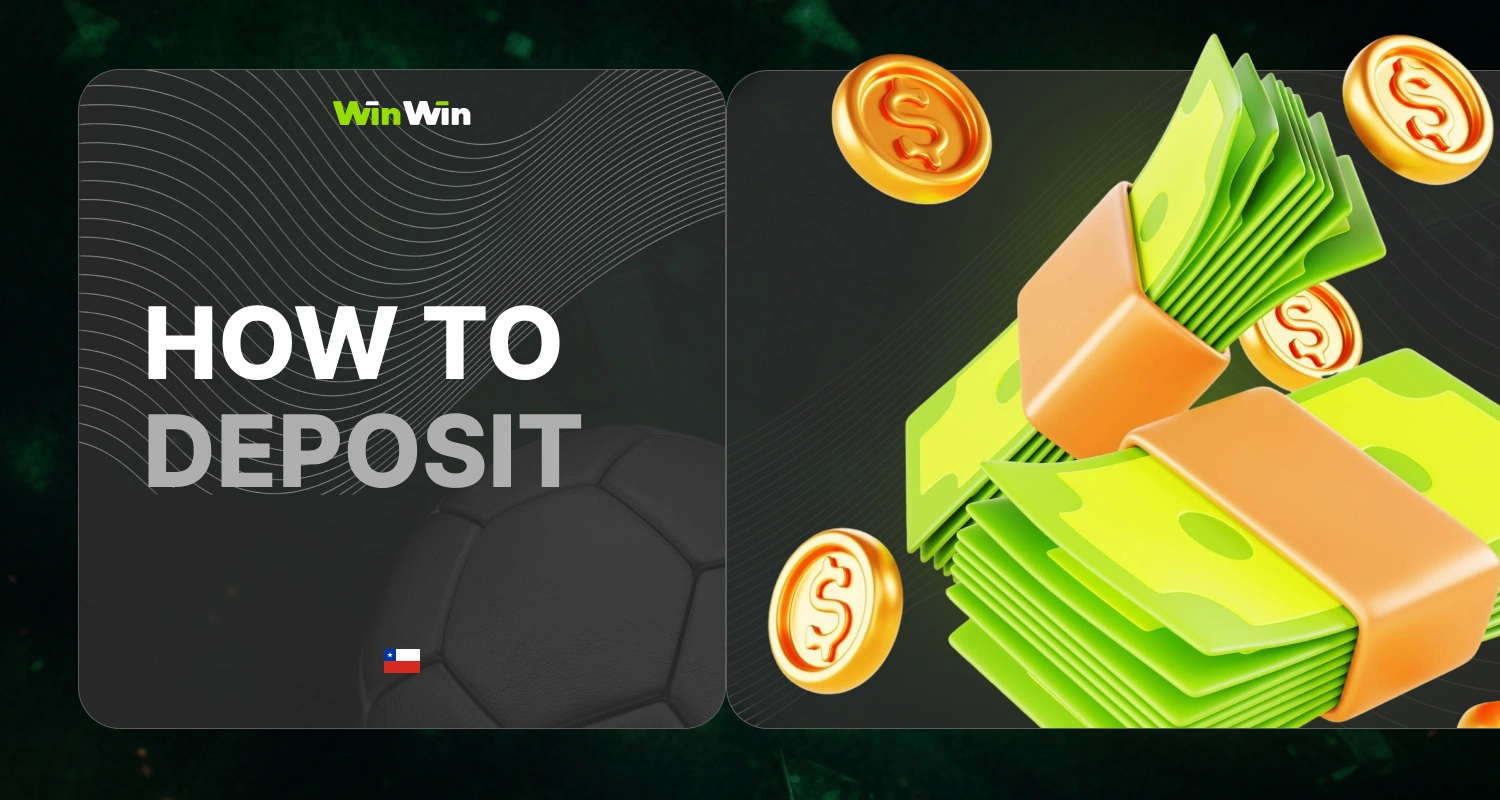 Deposit WinWin Chile: sports betting (football, basketball, volleyball), casino games, Crash games, detailed instructions on how to make a deposit