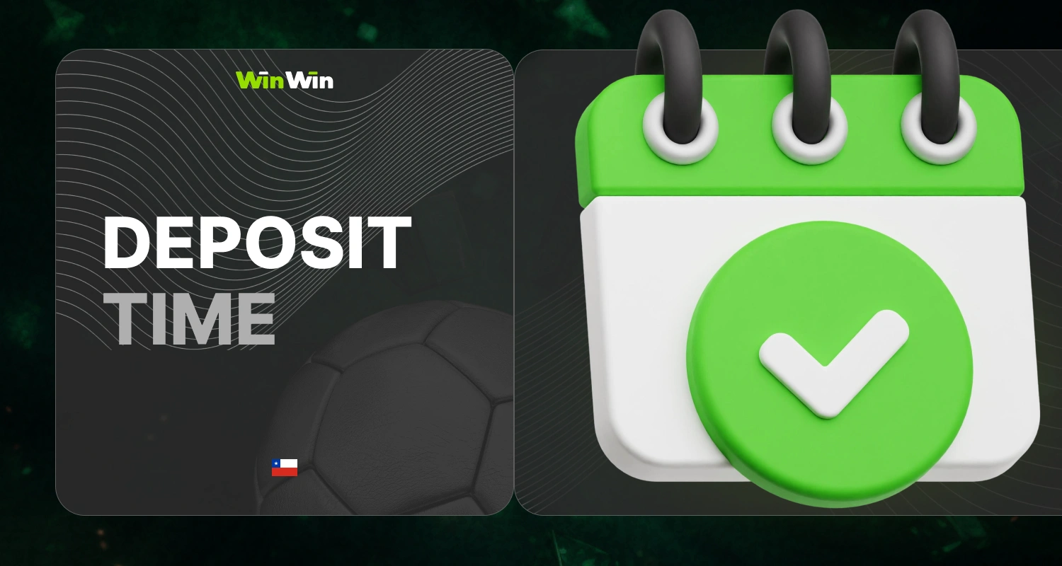 transaction Time, detailed information for players about the deposit process